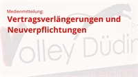 Vertragsverlängerungen und Neuverpflichtungen beim TS Volley Düdingen Vertragsverlängerungen und Neuverpflichtungen beim TS Volley Düdingen