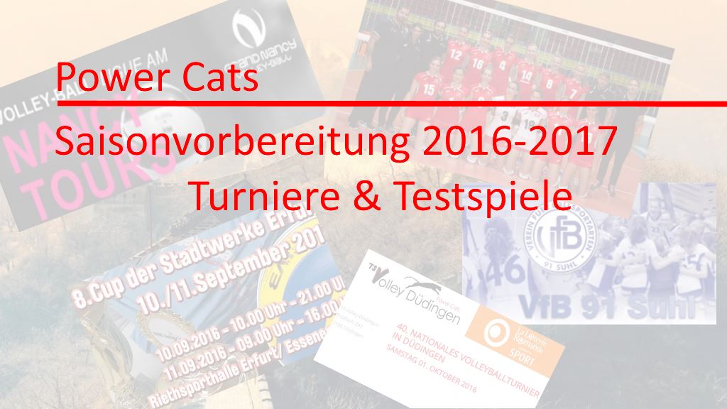 Vorbereitungsspiele Saison 2016-2017