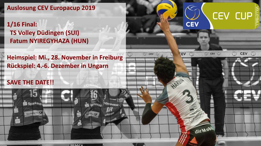 CEV-Cup: Gutes Los für Volley Düdingen