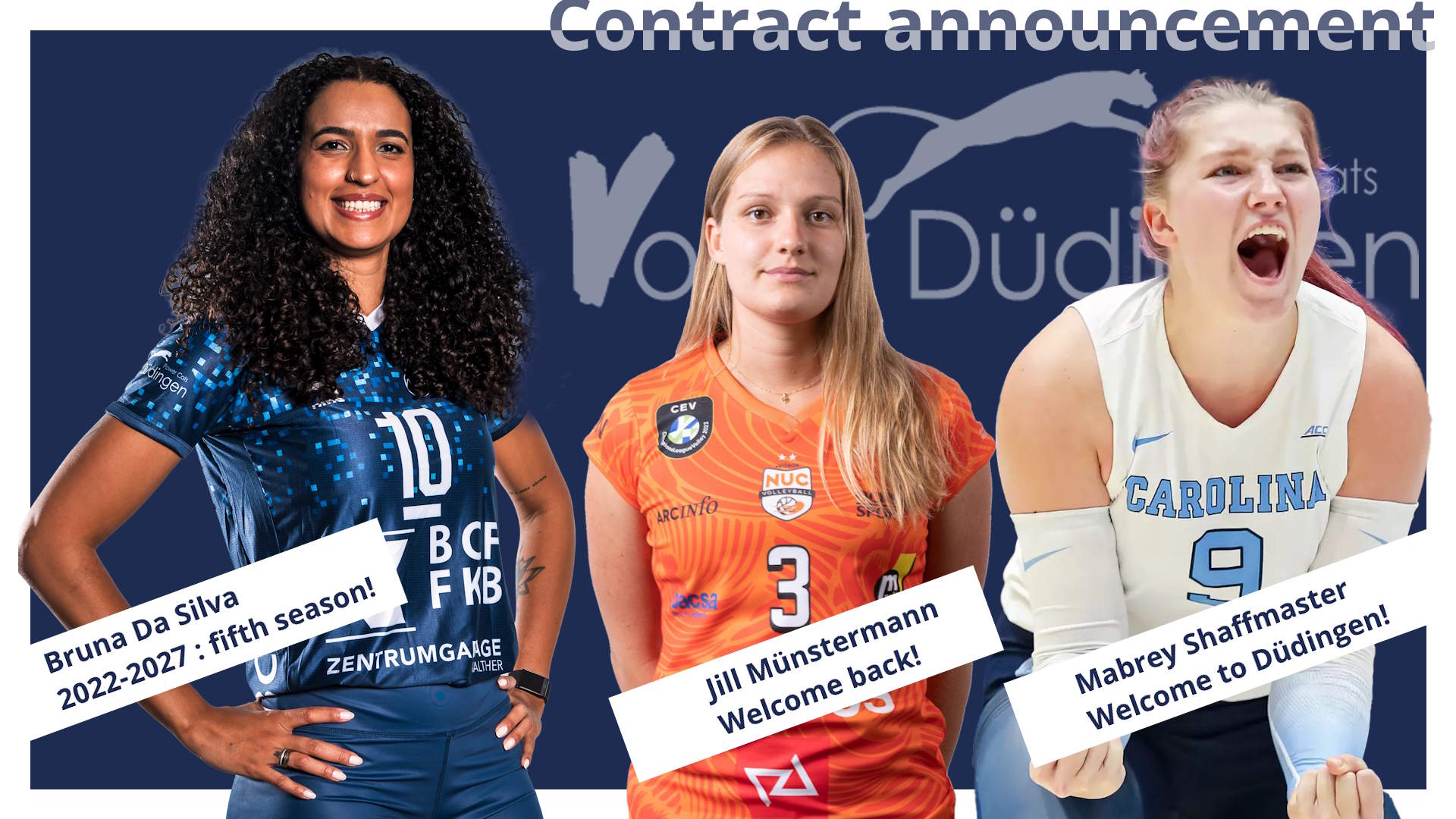 Kontinuität und frische Impulse: Bruna Da Silva bleibt – zwei Neuzugänge verstärken die Power Cats