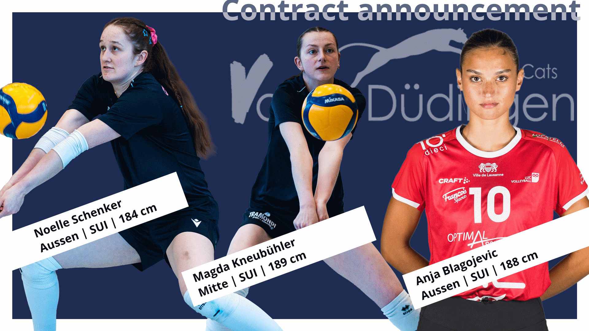 Power Cats: drei Schweizer Spielerinnen