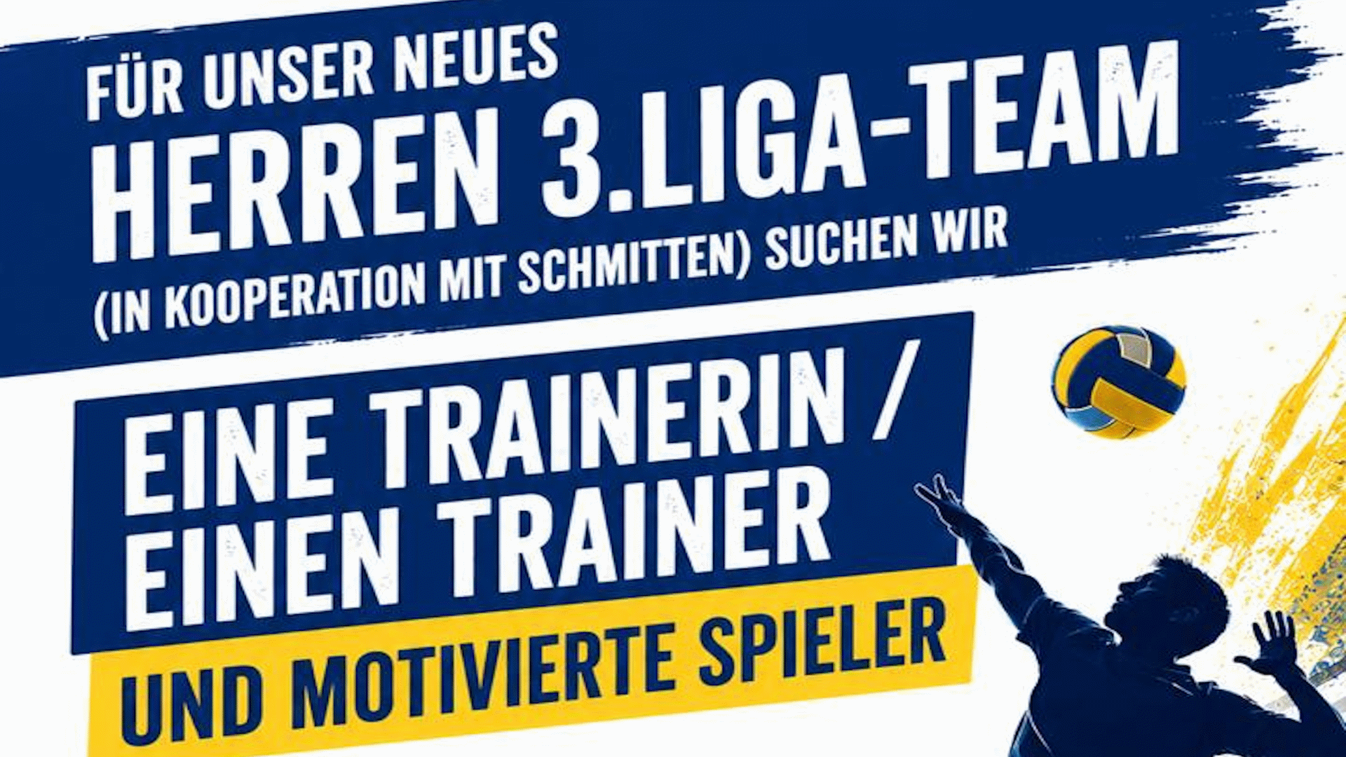 Werde Teil unseres neuen Herren 3.-Liga-Teams